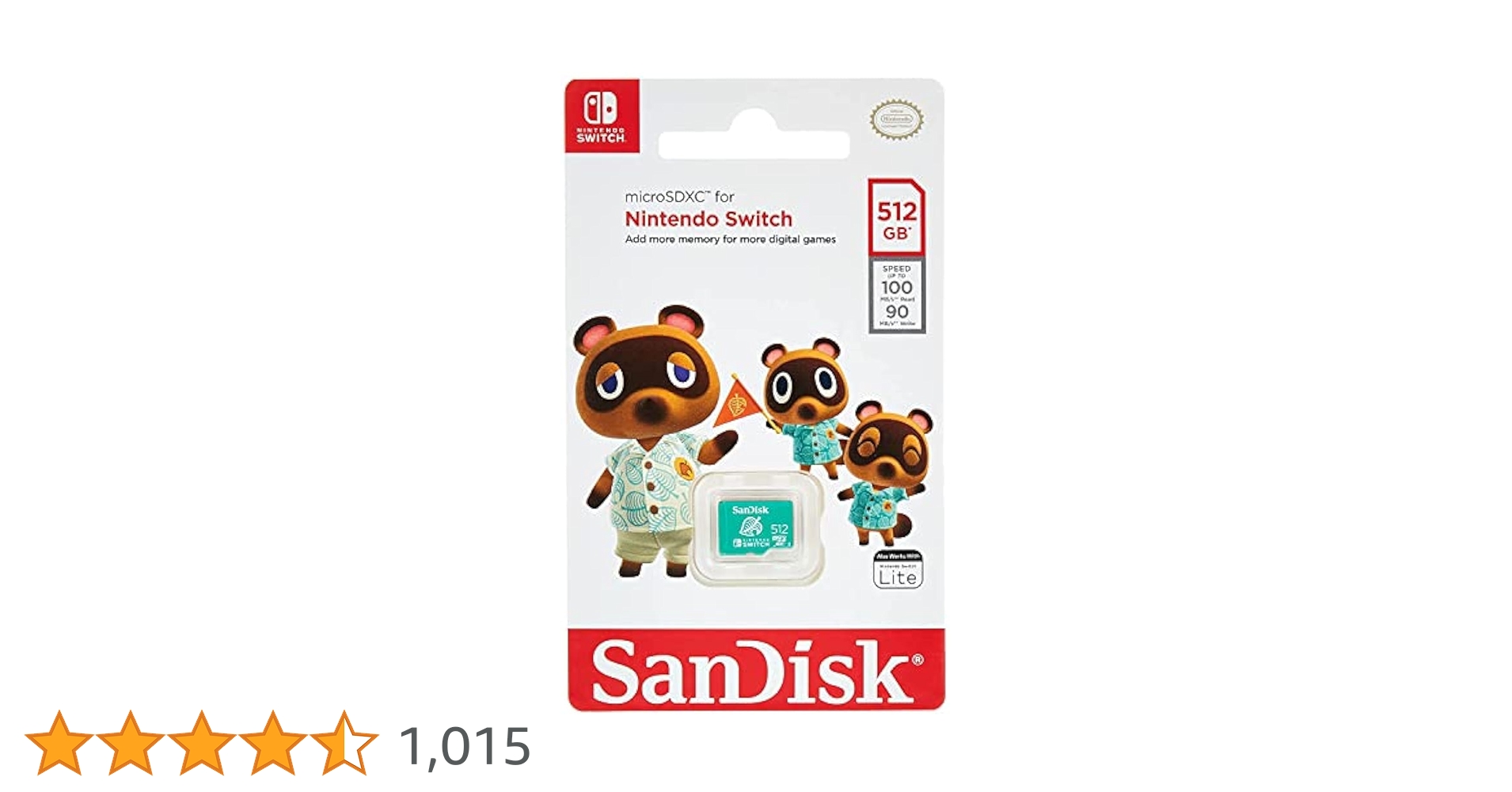 SanDisk 512GB microSDXC™ UHS-I card for Nintendo Switch